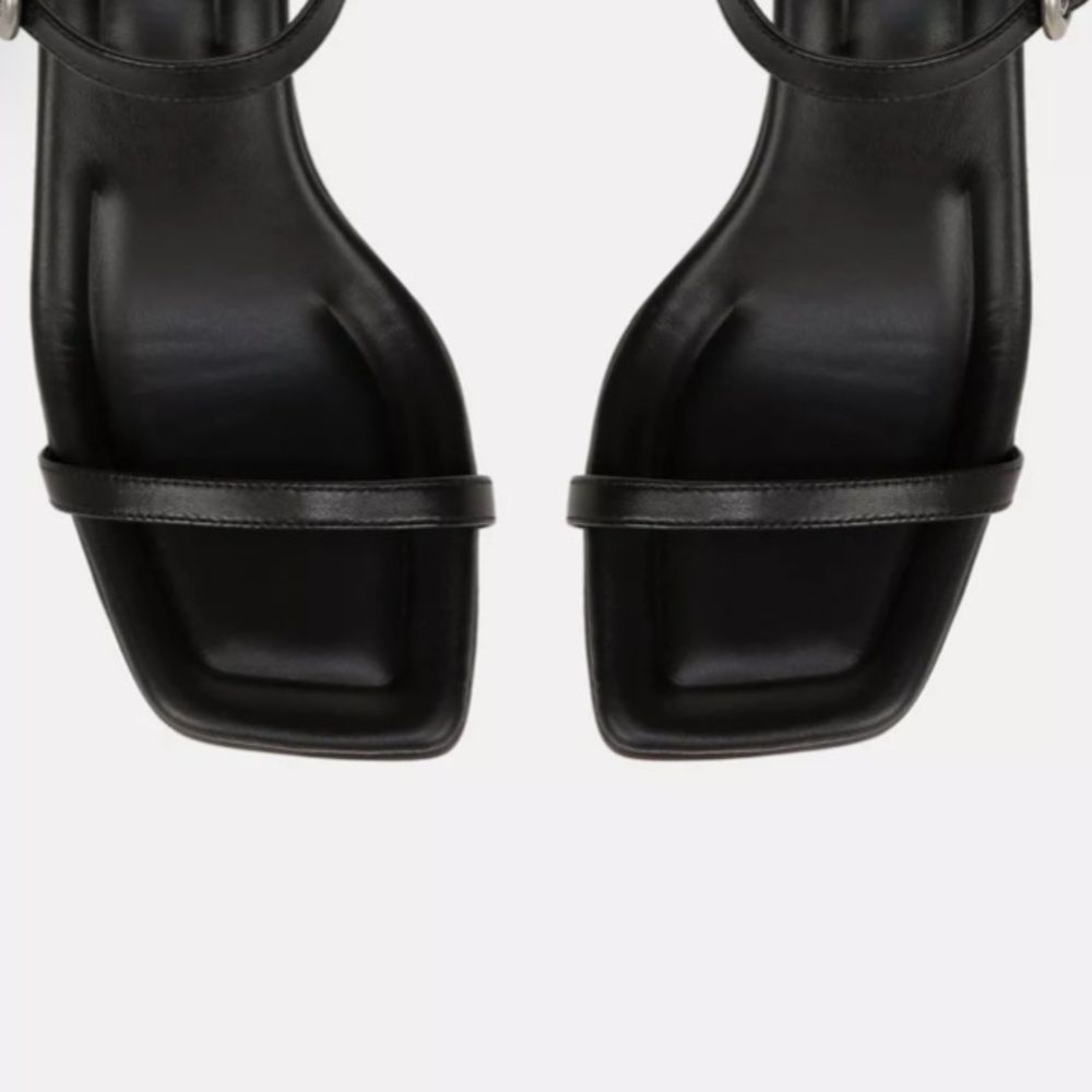Vince Black Sandals Sleek Design Comfortable Fit - Picture 3 of 11